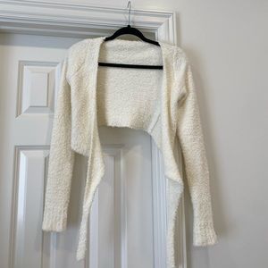 SKIMS Cozy Boucle Knit Wrap Top